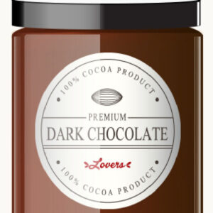 Jar of dark chocolate - immagine 3